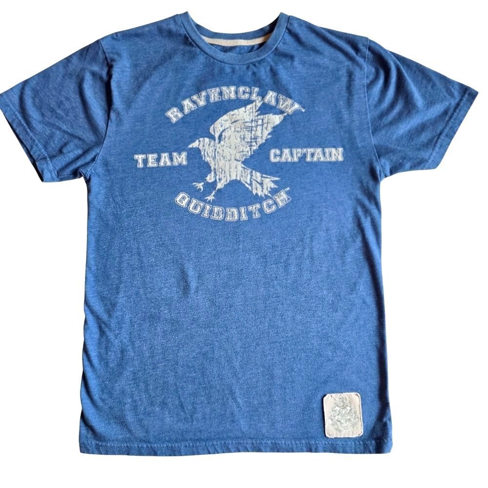 Harry Potter Ravenclaw Quidditch Team Captain Shirt Small Universal Studios Blue